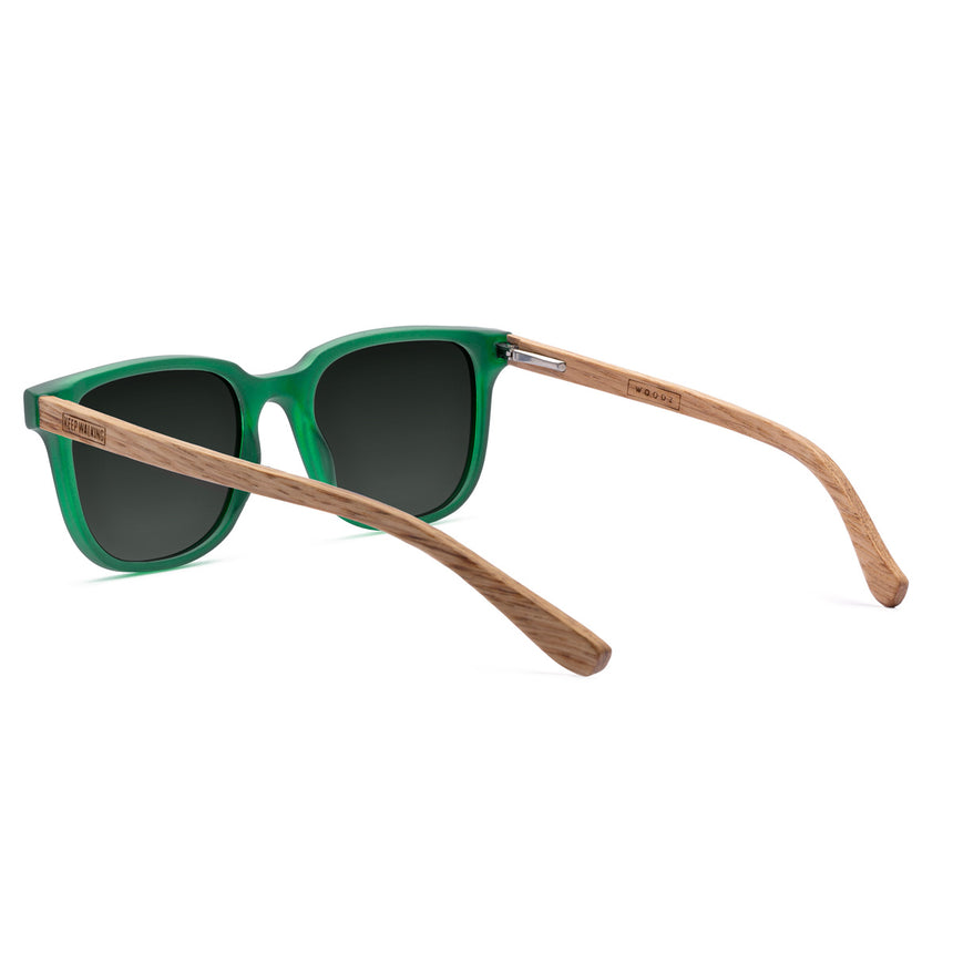 Óculos de Sol de Acetato com Madeira | Carter Green Label (Woodz x Johnnie Walker)