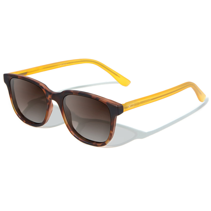 Óculos de Sol Mix Color | Woodz Carter Tortoise Fosco (Haste Amarela)