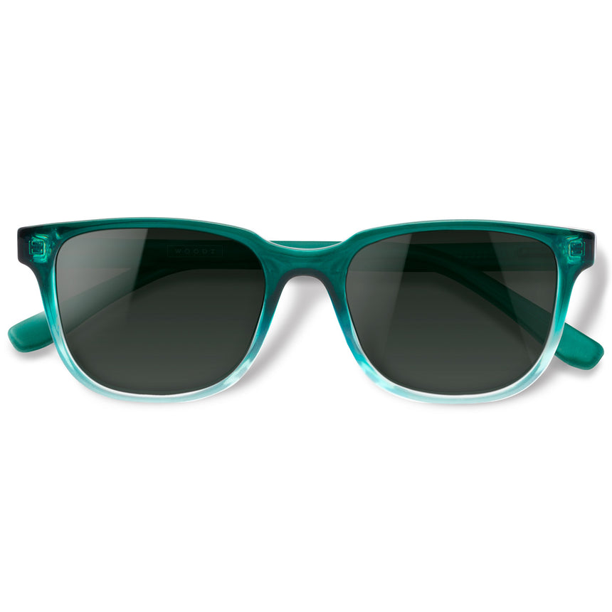 Óculos de Sol todo de Acetato | Woodz Carter Verde Oceano