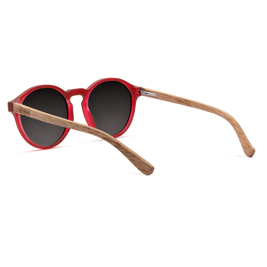 Óculos de Sol de Acetato com Madeira | Elli Red Label (Woodz x Johnnie Walker)