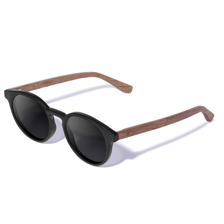 Óculos de Sol de Acetato com Madeira | Woodz Taylor Black Fosco
