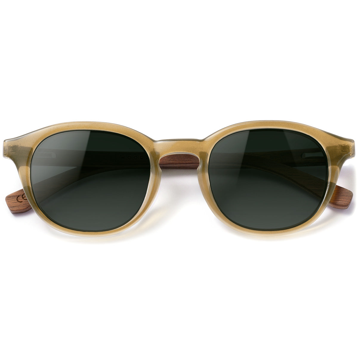 Óculos de Sol de Acetato com Madeira | Woodz Toshi Amarelo Ocre