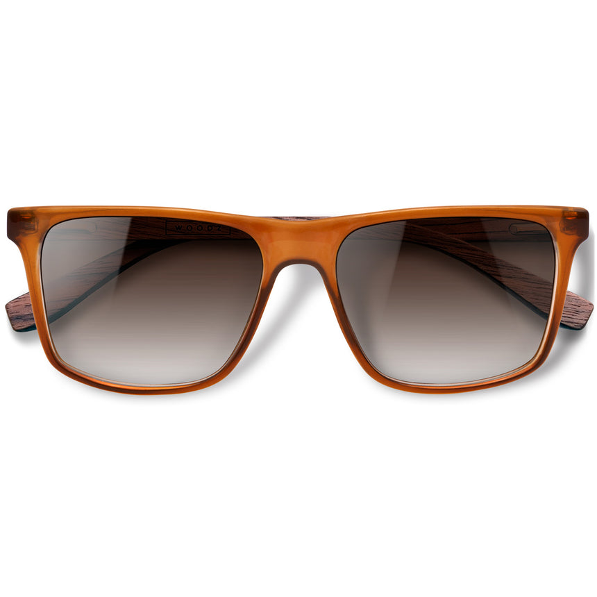 Óculos de Sol de Acetato com Madeira | Woodz Zeta Camel