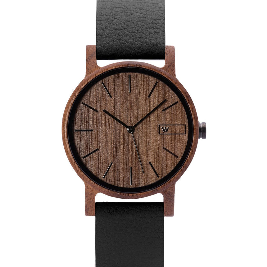 Wood Watch | Woodz Eko Nut (Pinatex Black Strap)