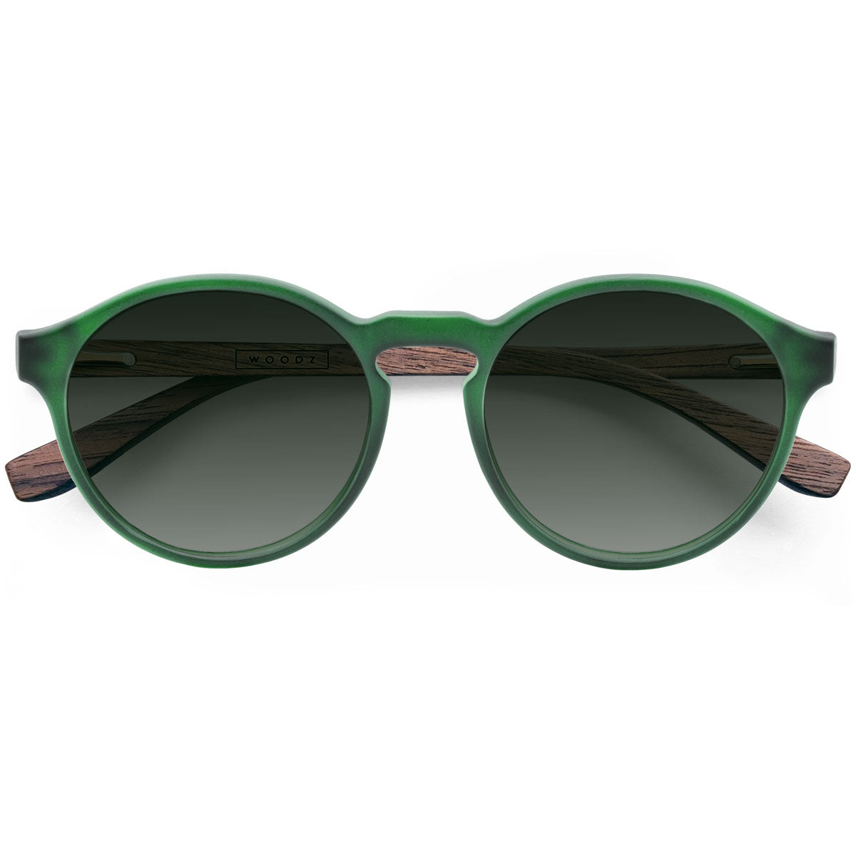 eyeknow74です Óculos de Sol de Acetato com Madeira | Woodz Elli Green Fosco