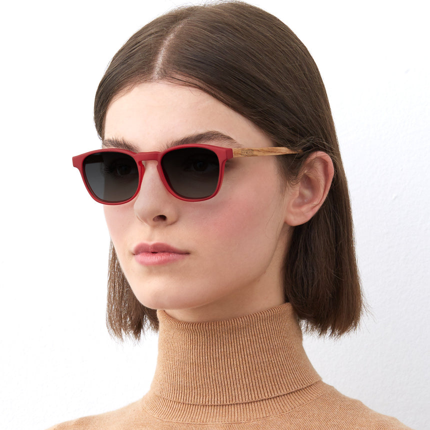 Óculos de Sol de Acetato com Madeira | Olli Red Label (Woodz x Johnnie Walker)