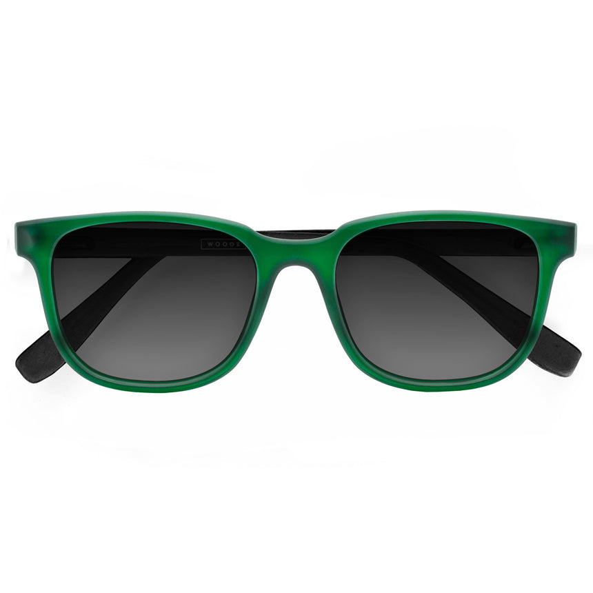 Óculos de Sol Mix Color | Woodz Carter Green Fosco (Haste Preta)