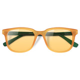 Óculos de Sol Mix Color | Woodz Carter Amarelo e Verde Copa (Haste Verde fosco)