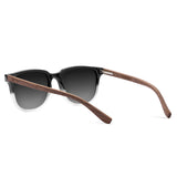 Óculos de Sol de Acetato com Madeira | Woodz Carter Black Degrade