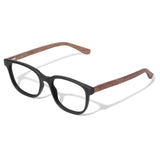 Armação de Acetato com Madeira | Woodz Carter Black Fosco