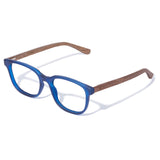 Armação de Acetato com Madeira | Woodz Carter Blue Fosco