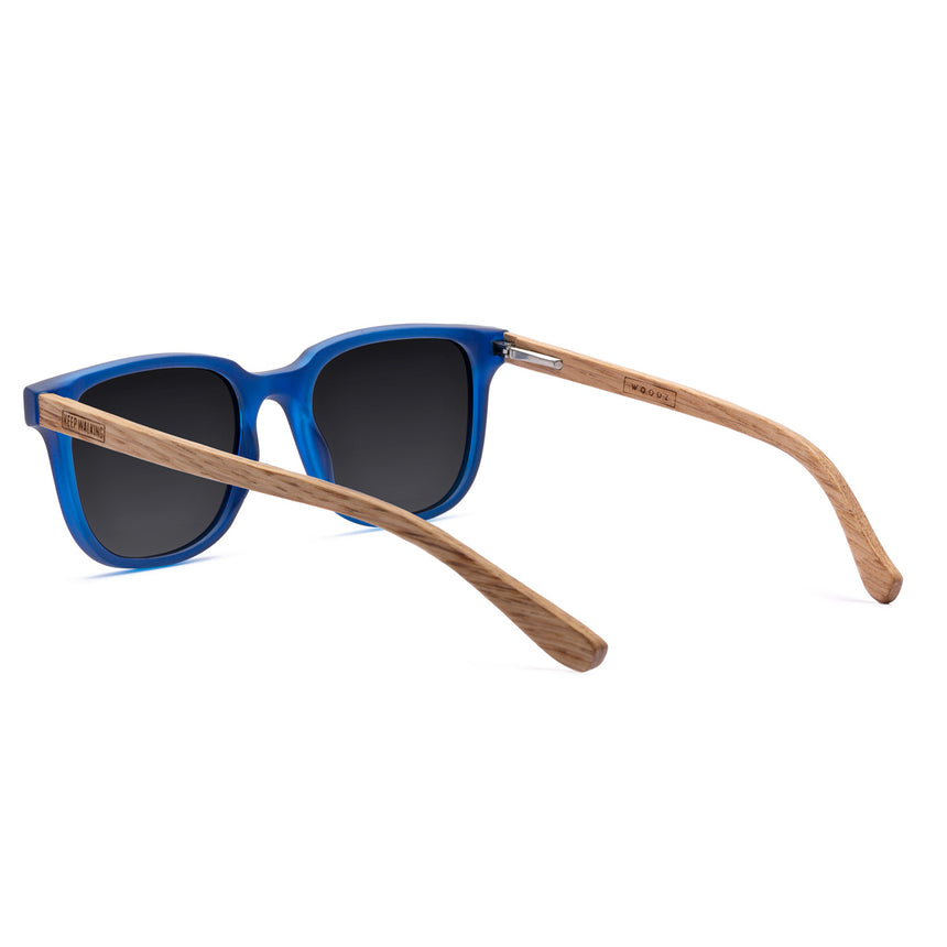 Óculos de Sol de Acetato com Madeira | Carter Blue Label (Woodz x Johnnie Walker)