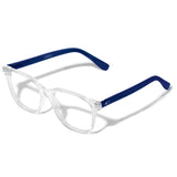 Carter Cristal Transparente com haste azul fosco