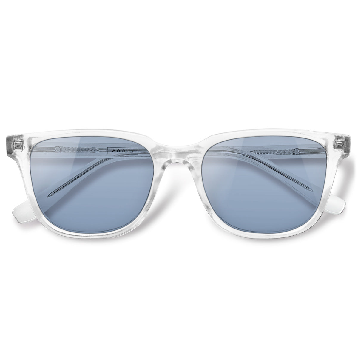 Carter Cristal Transparente com lente colorida azul clara