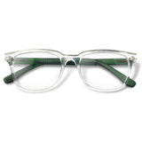 Carter Cristal Transparente com haste verde fosco