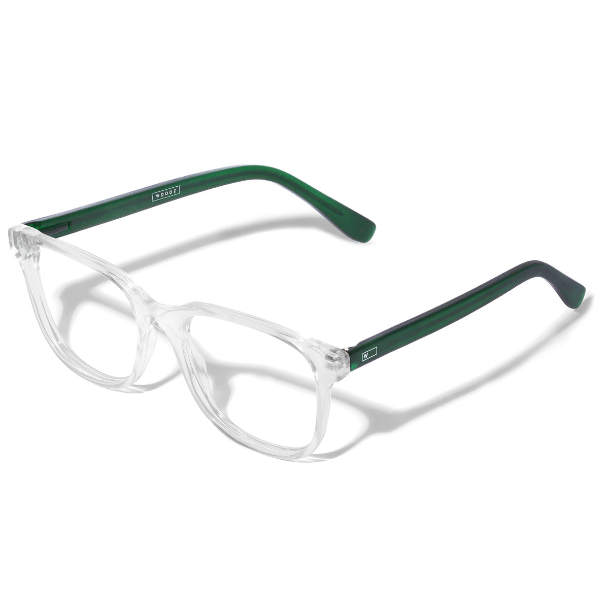 Carter Cristal Transparente com haste verde fosco