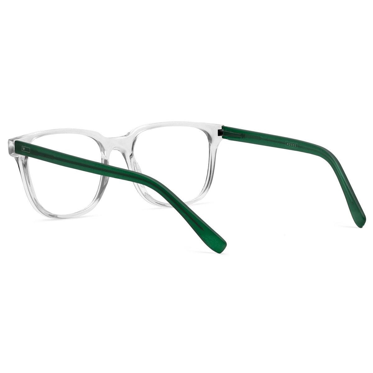 Carter Cristal Transparente com haste verde fosco