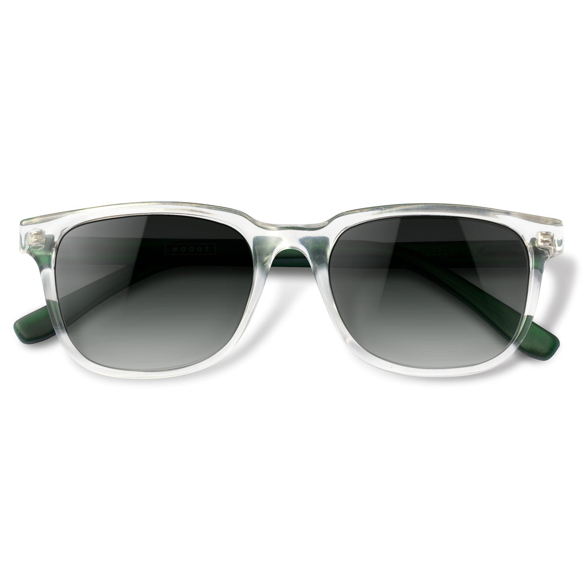 Carter Cristal Transparente com haste verde fosco