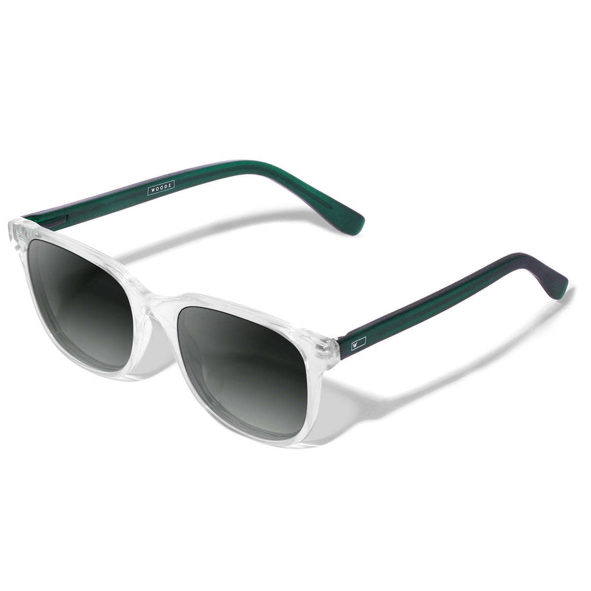 Carter Cristal Transparente com haste verde fosco