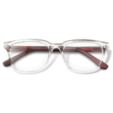 Carter Cristal Transparente com haste vermelho fosco