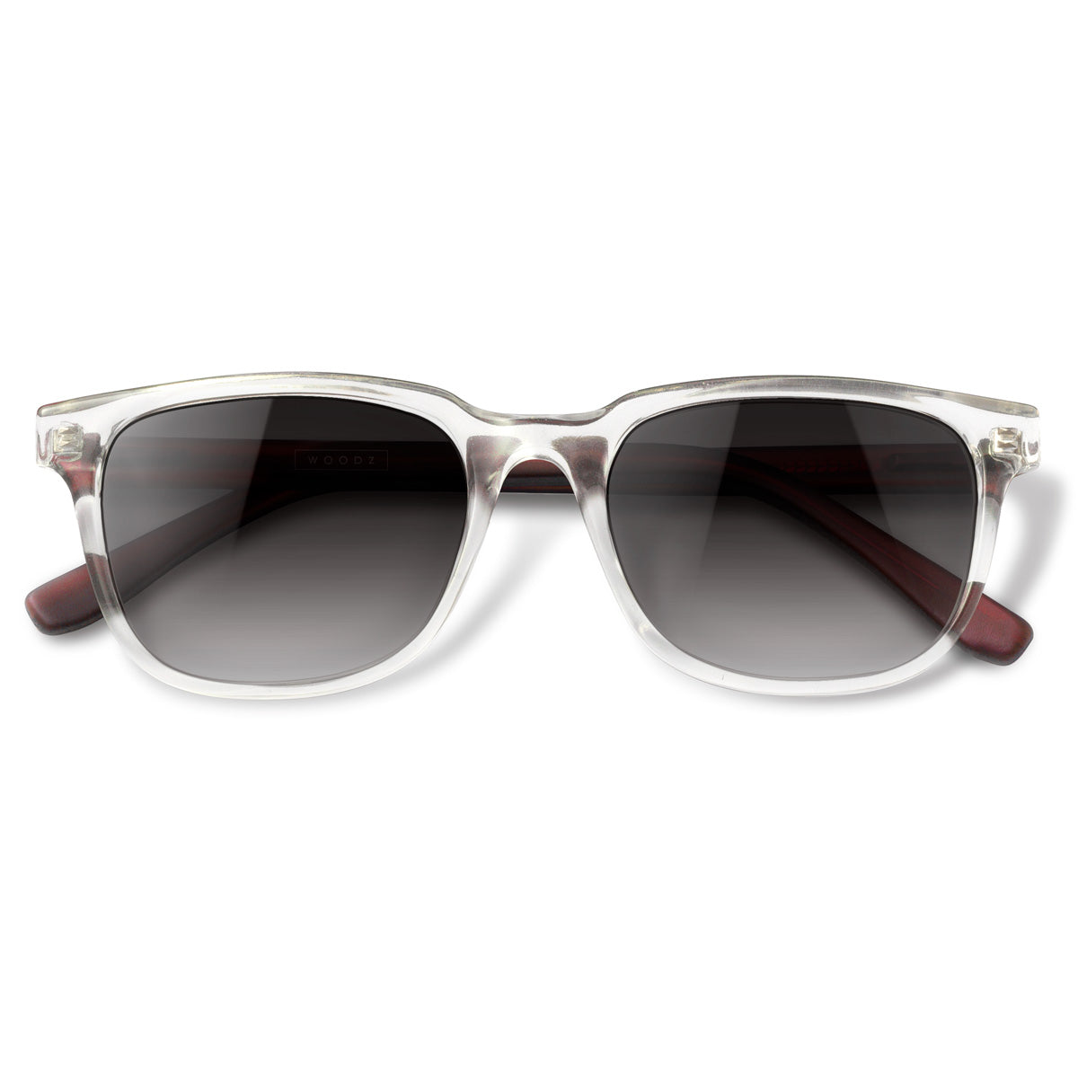 Carter Cristal Transparente com haste vermelho fosco