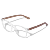 Armação de Acetato com Madeira | Woodz Carter Cristal