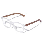 Armação de Acetato com Madeira | Woodz Carter Cristal Fosco