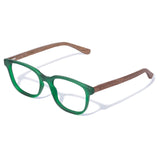 Armação de Acetato com Madeira | Woodz Carter Green Fosco