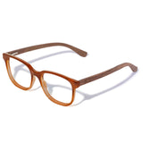 Armação de Acetato com Madeira | Woodz Carter Marrom Brilho