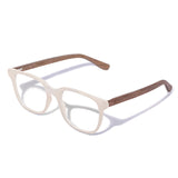 Armação de Acetato com Madeira | Woodz Carter Off White