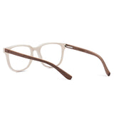 Armação de Acetato com Madeira | Woodz Carter Off White