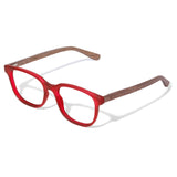 Armação de Acetato com Madeira | Woodz Carter Red Fosco