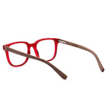 Armação de Acetato com Madeira | Woodz Carter Red Fosco