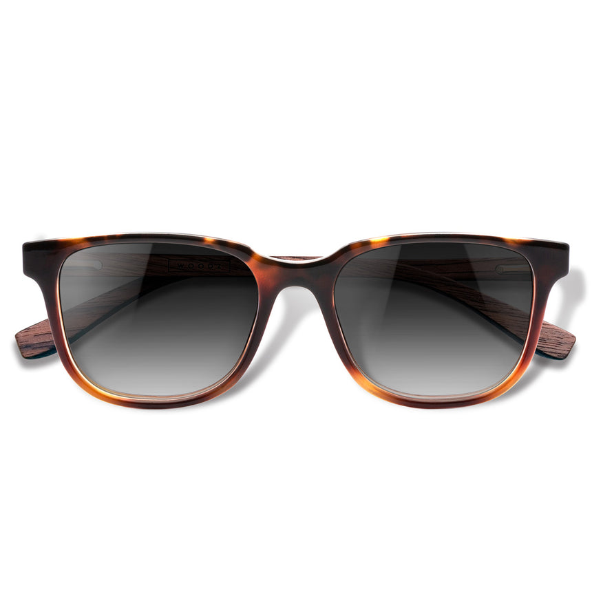Óculos de Sol de Acetato com Madeira | Woodz Carter Tortoise Brilho