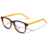 Armação Mix Color | Woodz Carter Tortoise Fosco (Haste Amarela)