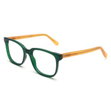 Armação Mix Color | Woodz Carter Verde e Amarelo Copa (Haste Amarelo Fosco)