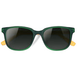 Óculos de Sol Mix Color | Woodz Carter Verde e Amarelo Copa (Haste Amarelo Fosco)