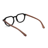 Armação de Acetato com Madeira | Woodz Davos Black
