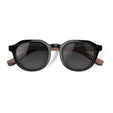 Óculos de Sol de Acetato com Madeira | Woodz Davos Black