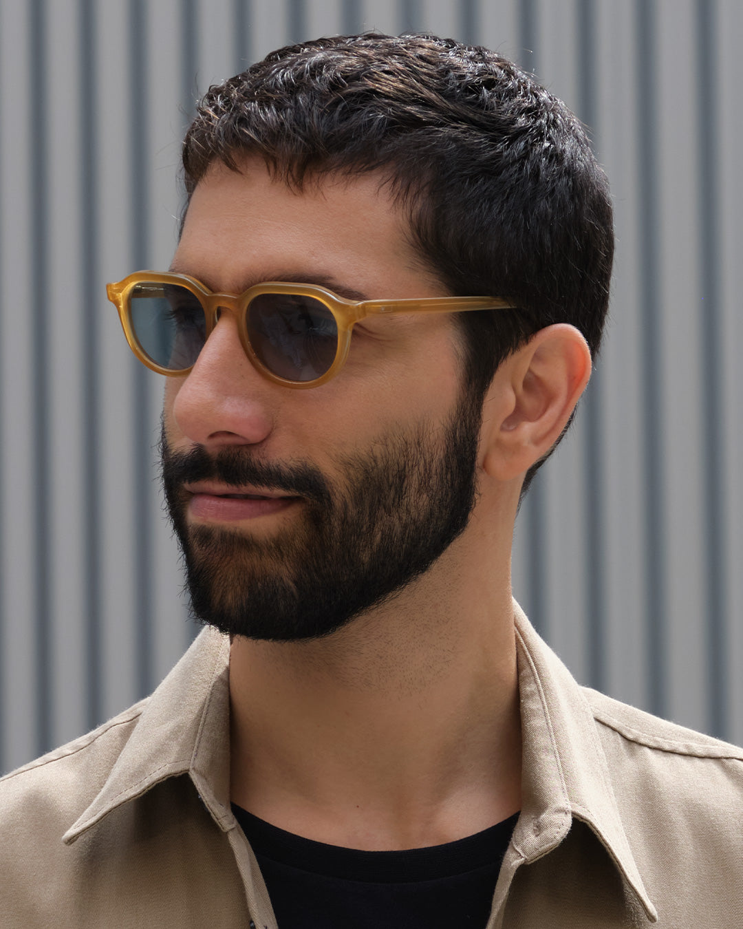 Óculos de Sol todo de Acetato | Woodz Davos Black