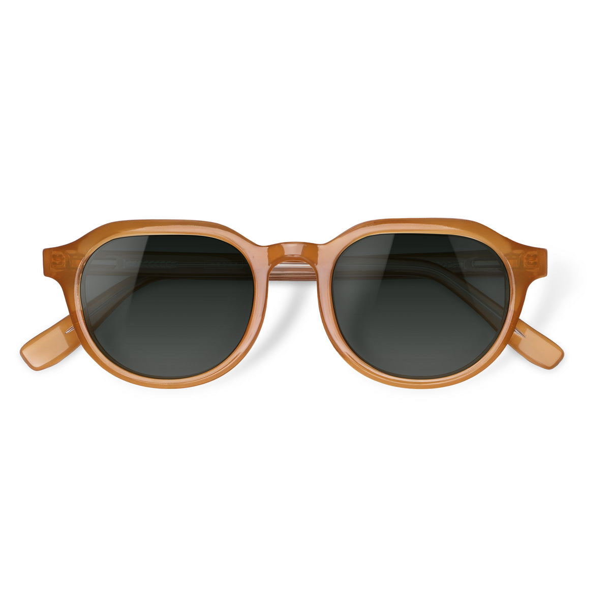 Óculos de Sol todo de Acetato | Woodz Davos Amarelo Ocre