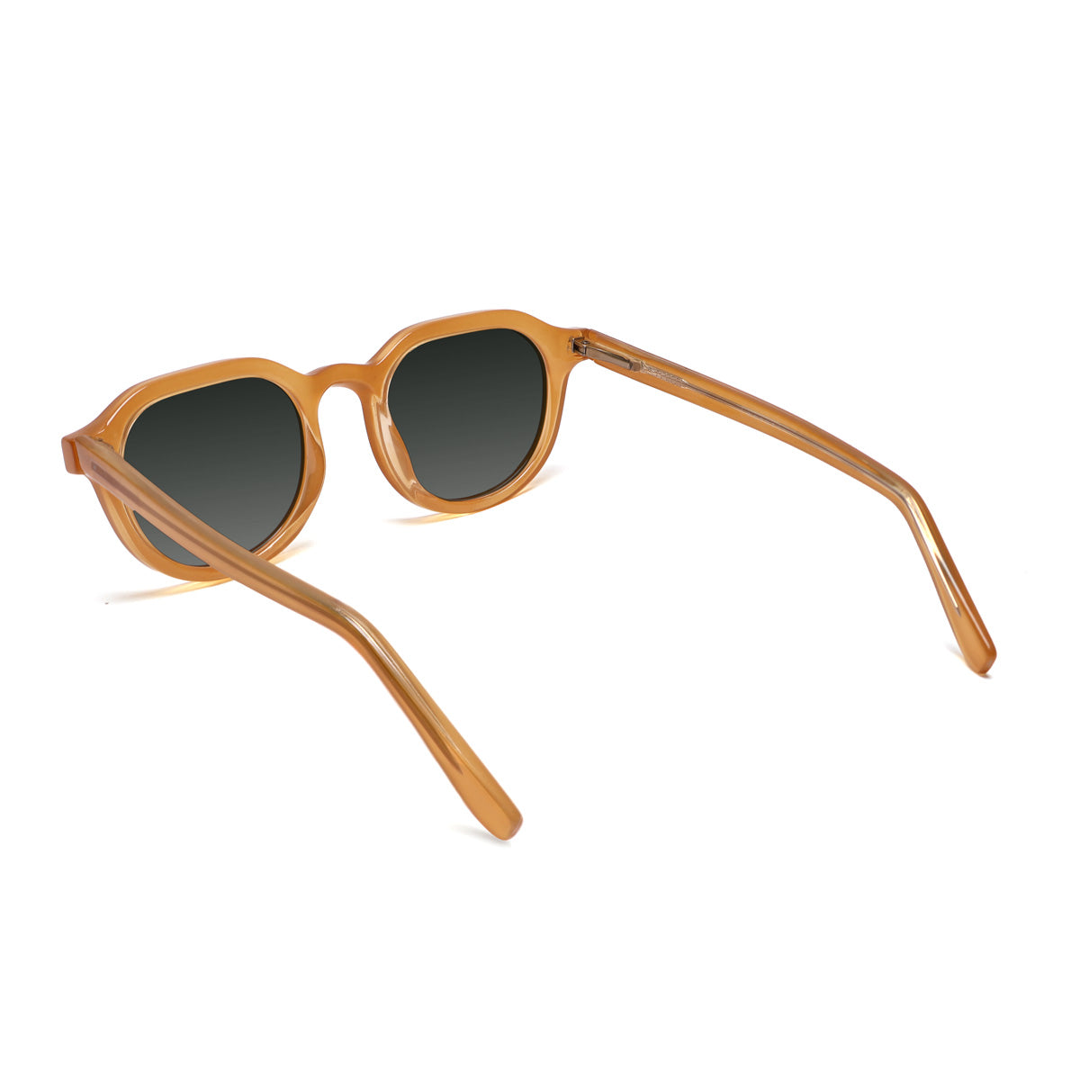 Óculos de Sol todo de Acetato | Woodz Davos Amarelo Ocre