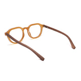 Armação de Acetato com Madeira | Woodz Davos Amarelo Ocre