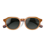 Óculos de Sol de Acetato com Madeira | Woodz Davos Amarelo Ocre