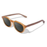 Óculos de Sol de Acetato com Madeira | Woodz Davos Amarelo Ocre