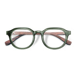 Armação de Acetato com Madeira | Woodz Davos Green