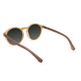 Óculos de Sol de Acetato com Madeira | Woodz Elli Amarelo Ocre