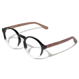 Armação de Acetato com Madeira | Woodz Elli Black Degrade