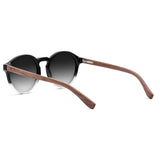 Óculos de Sol de Acetato com Madeira | Woodz Elli Black Degrade