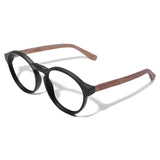 Armação de Acetato com Madeira | Woodz Elli Black Fosco